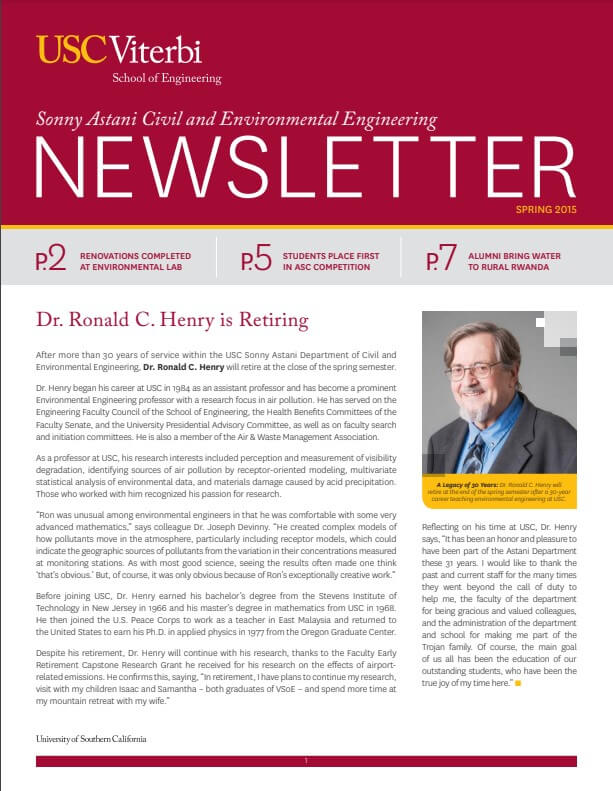 Spring 2015 Newsletter